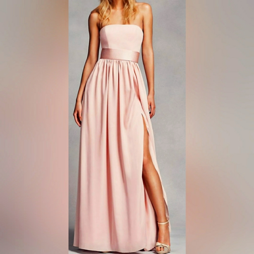 Dress/ floor length gown/ pink/ size 4